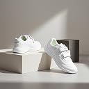 Liberty Leap7X FUNRUN-E White Casual Non Lacing Uniform School Shoes for Kids - 13C gallery image