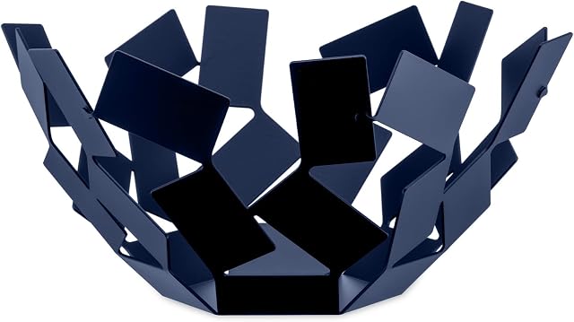 Alessi La Stanza Dello Scirocco MT02 DAZ - Fruit Holder in Steel Coloured with Epoxy Resin, Blue