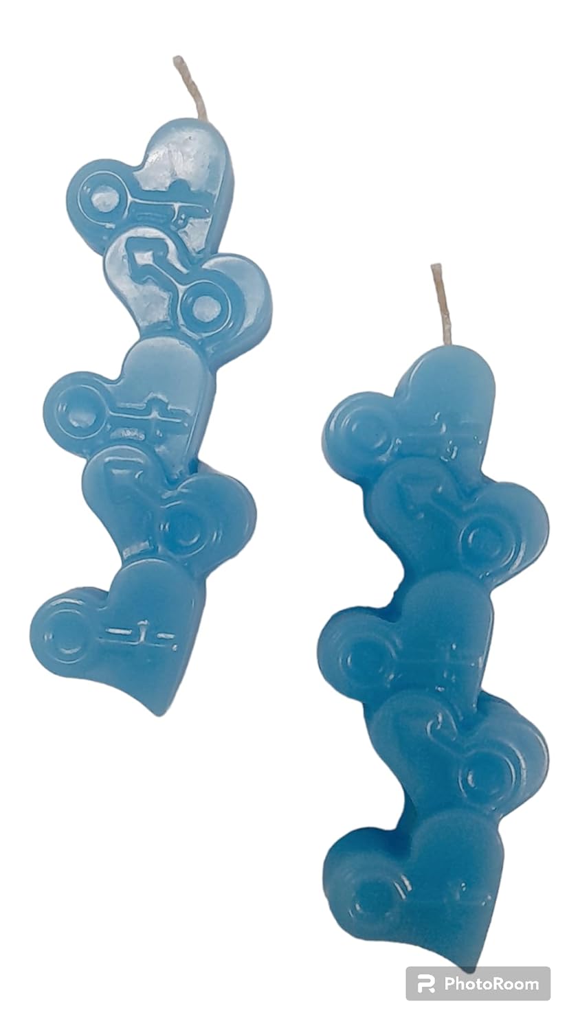 The Natural House Flower Candles Valentine Candles Bolt Heart