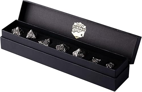 Miniatura 8 de Surpass DND - Juego de dados poliédricos, juego de dados de metal d20, juego de dados de d&d, juegos de mesa, dados para juegos de rol para