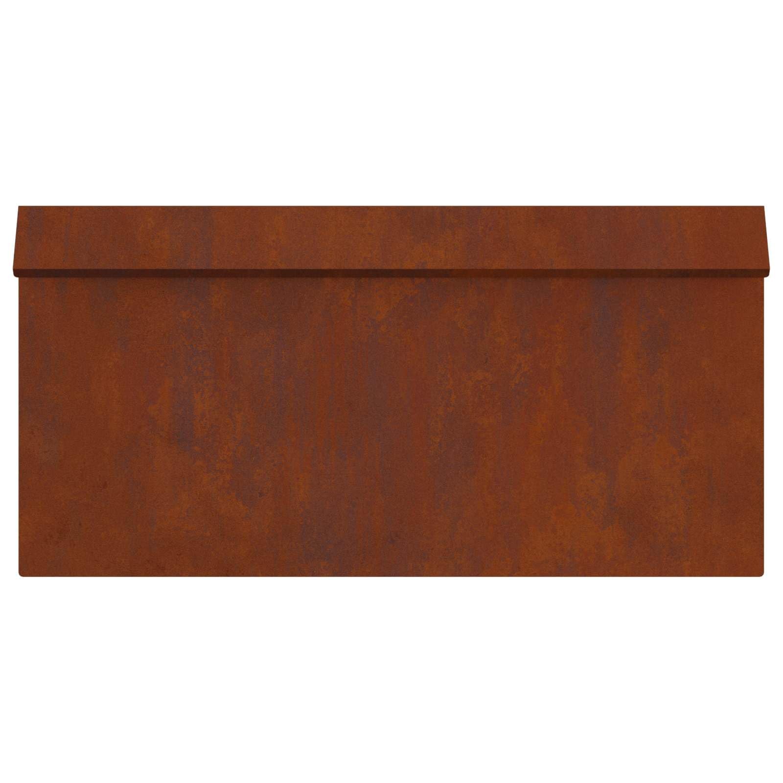 Schneckenzaun 4 STK. aus Wetterfeststahl 50 x 3,5 x 25 cm, robuster Schneckenschutz für Gartenbeete, witterungsbeständige Barriere für Pflanzen