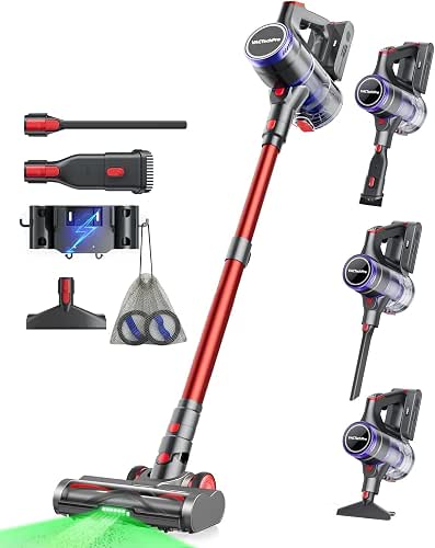 VACTechPro Aspirateur Balai sans Fil 55KPa/600W/70Min, Aspirateur sans Fil |