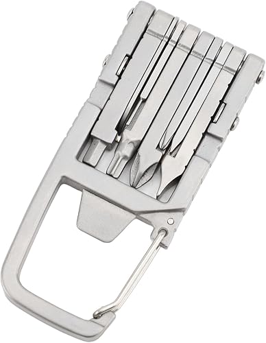Miniatura 3 de Llavero multiherramienta, multiherramienta 13 en 1 para exteriores con alicates para quitar tarjetas de teléfono, abridor de botellas,