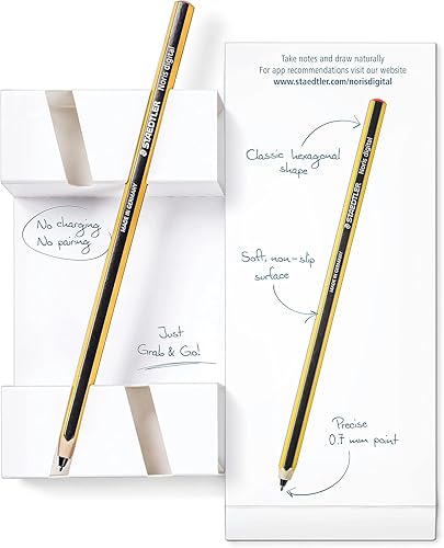 Miniatura 6 de STAEDTLER Noris Digital Classic EMR Stylus, punta de 0.028 in, 4096 niveles de presión, sin carga, color amarillo