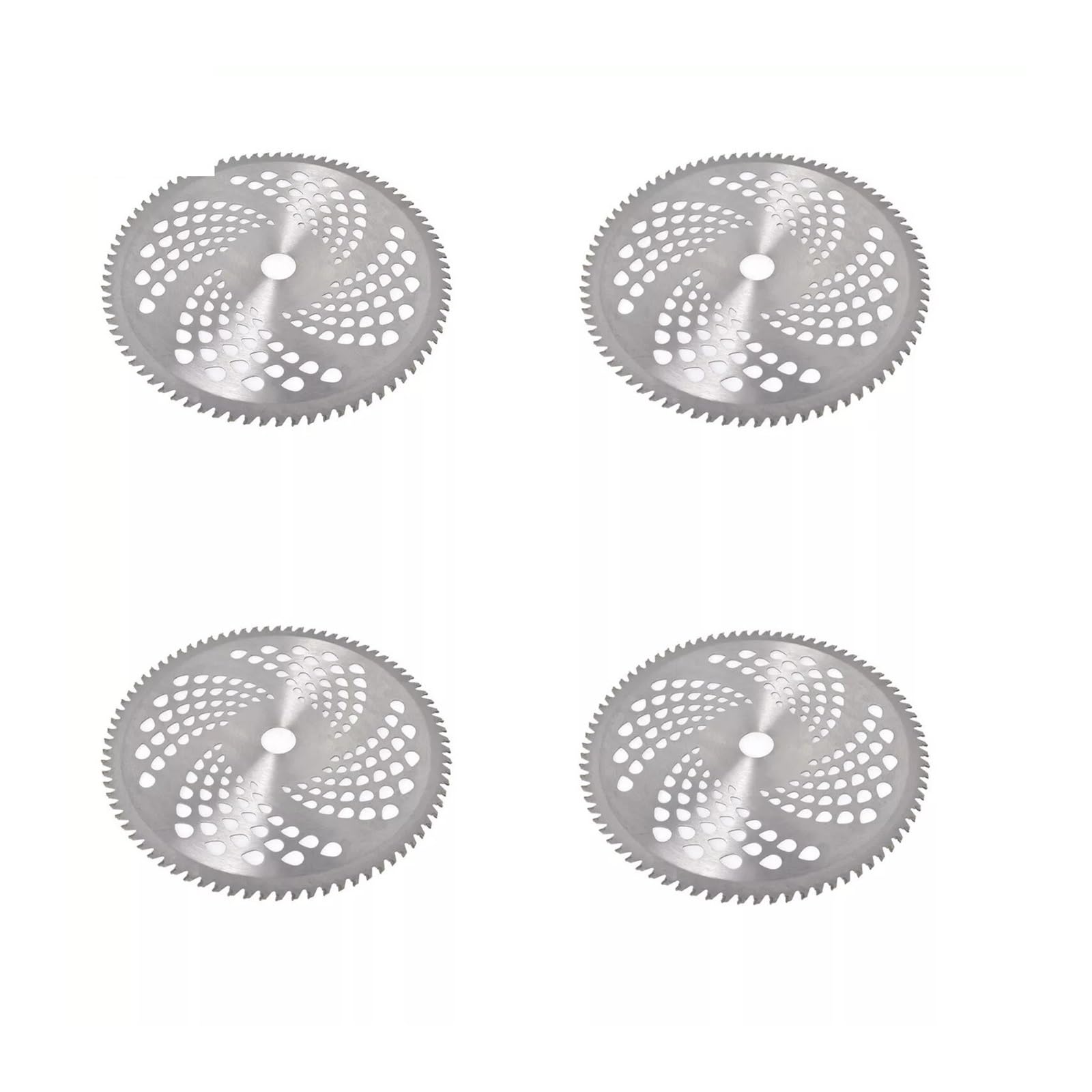 Paquete de 4 Cuchillas Repuesto para cortadora Recorte con Punta carburo 10" x 80 Dientes Piezas de jardín