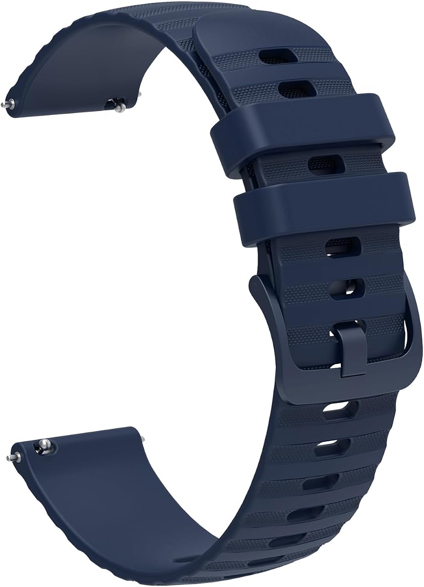 FanTEK Compatible con correas de reloj de 18 mm, 20 mm, 22 mm, pulsera de repuesto de liberación rápida, correas deportivas de silicona para hombres y mujeres