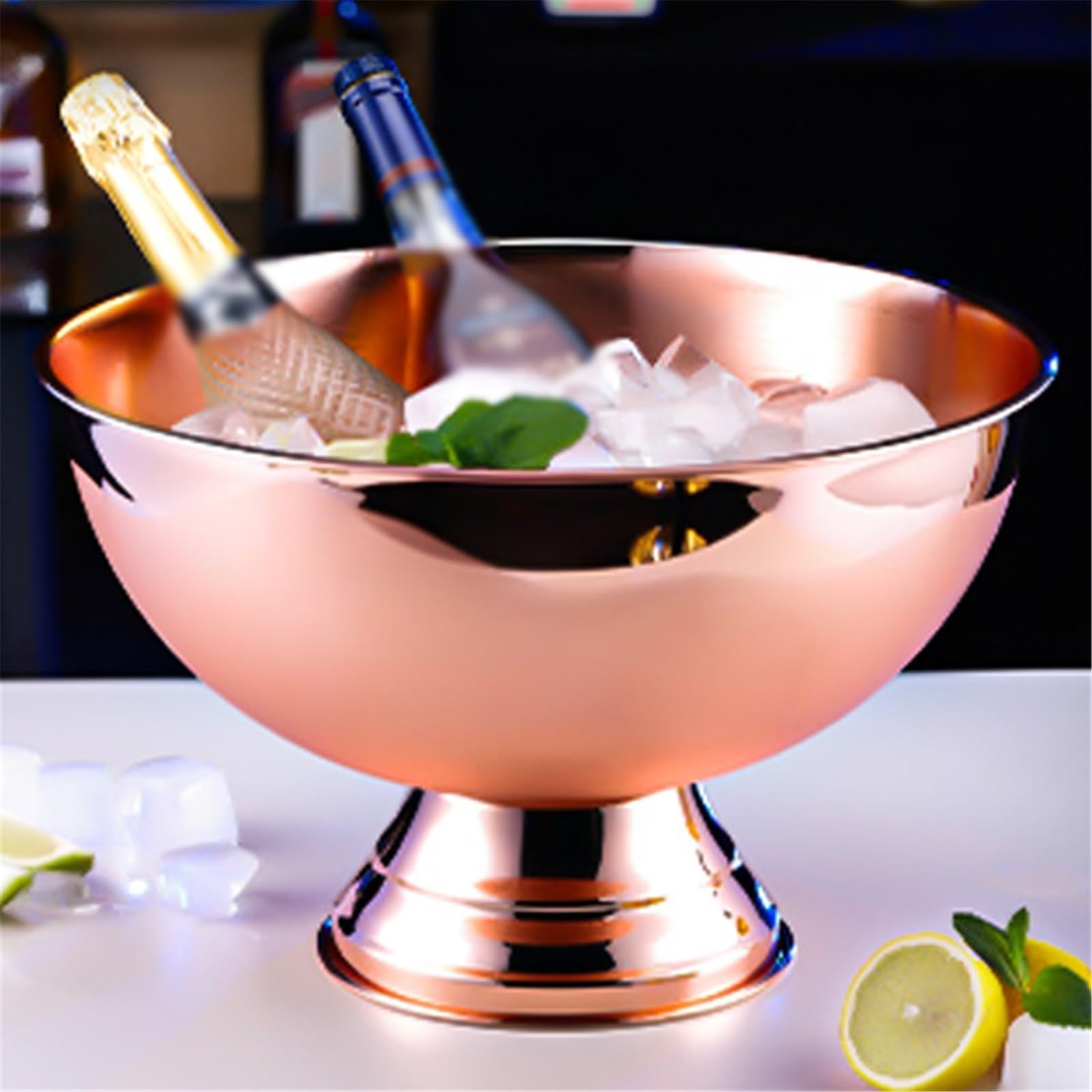 Cubos de hielo Cubo de cerveza con cubo almacenamiento hielo 13,5 l(Gold)