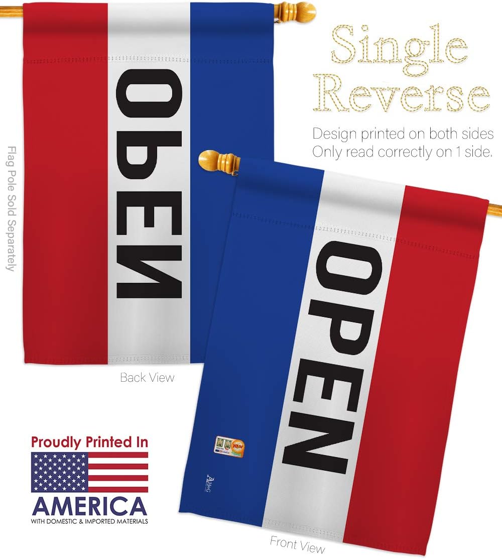 Open House Flag Novelty Merchant Sale Store Retail Business Advertisement Promotion Small Decorative Gift Yard Banner Made In USA 28 X 40