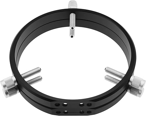 Miniatura 32 de Astromania Anillos de guía ajustables de 4.134 in de diámetro interior (par) para tubo de telescopio de diámetro o buscadores de 50 a 4.055 in