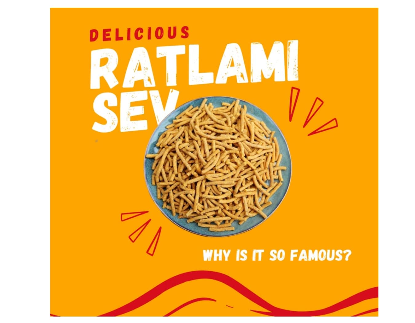 Handcrafted Ratlami Sev Namken Organic Ratlami Sev|Evening Snacks|Organic Namkeen|No Added Artificial Flavour|Authentic Rajasthan Namkeen Laung Sev||Chatpati Sev Namkeen-280g*3Pack image 2