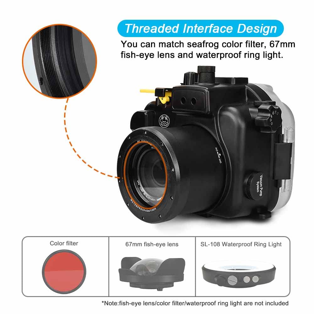Panasonic  水中ビデオハウジング Amazon | Seafrog 水中スポーツカメラケース 防水ハウジング