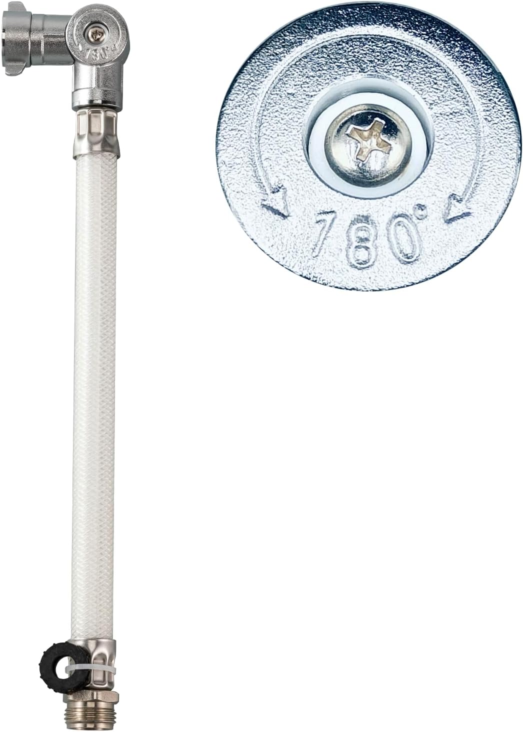 3/4" Mop Sink Hose, 180 Degree Rotation Suitable for Mop Sink Faucet, Dehumidifier Drain, Household & Commercial (1FT)
