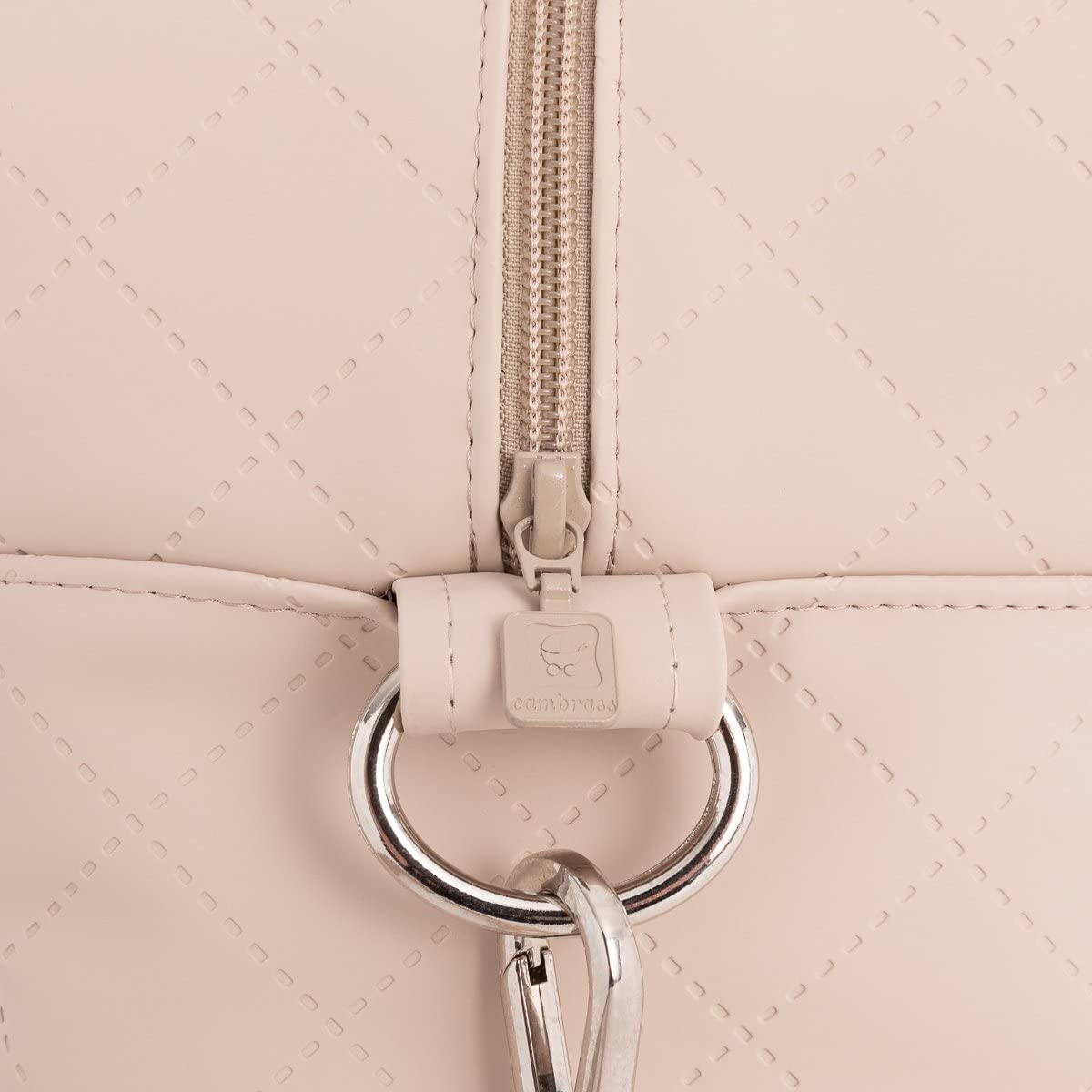 Cambrass - Bolso carro maternal para bebe - bolso de maternidad para carritos de bebe - organizador para pañales y otras cosas de bebe - Sweet Beige 18x41x31 cm