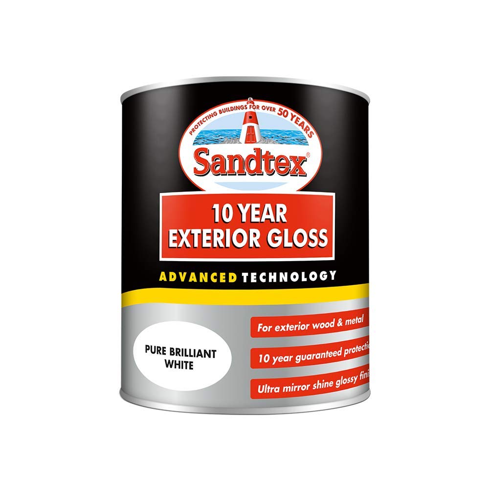 Sandtex 10 Year Exterior Gloss 750ml Brilliant White