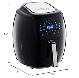 GoWISE USA GW22731 5.8-Quarts 8-in-1 Electric Air Fryer XL + 50 Recipes for your Air Fryer Book (Black)