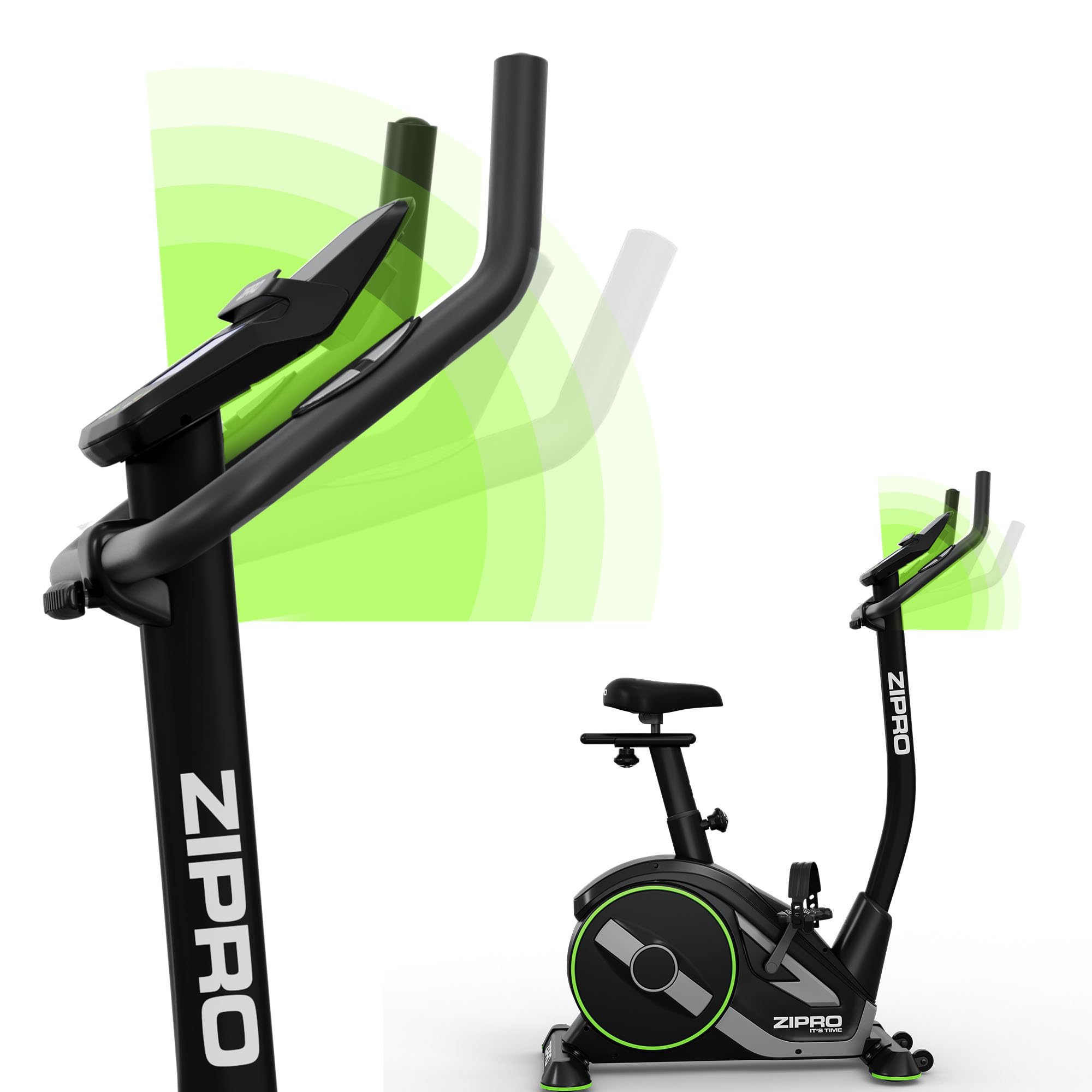 Zipro Cyclette Rave, Fitness Bike Ergometrico, Trainer Magnetico per Bicicletta, Ergometro fino a 120 kg, Bici da Interno, Cyclette per Allenamenti Domestici, Cyclette da Ciclismo con Cavo