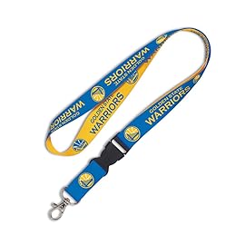 NBA Golden State Warriors Lanyard with Detachable Buckle, 1-Inch