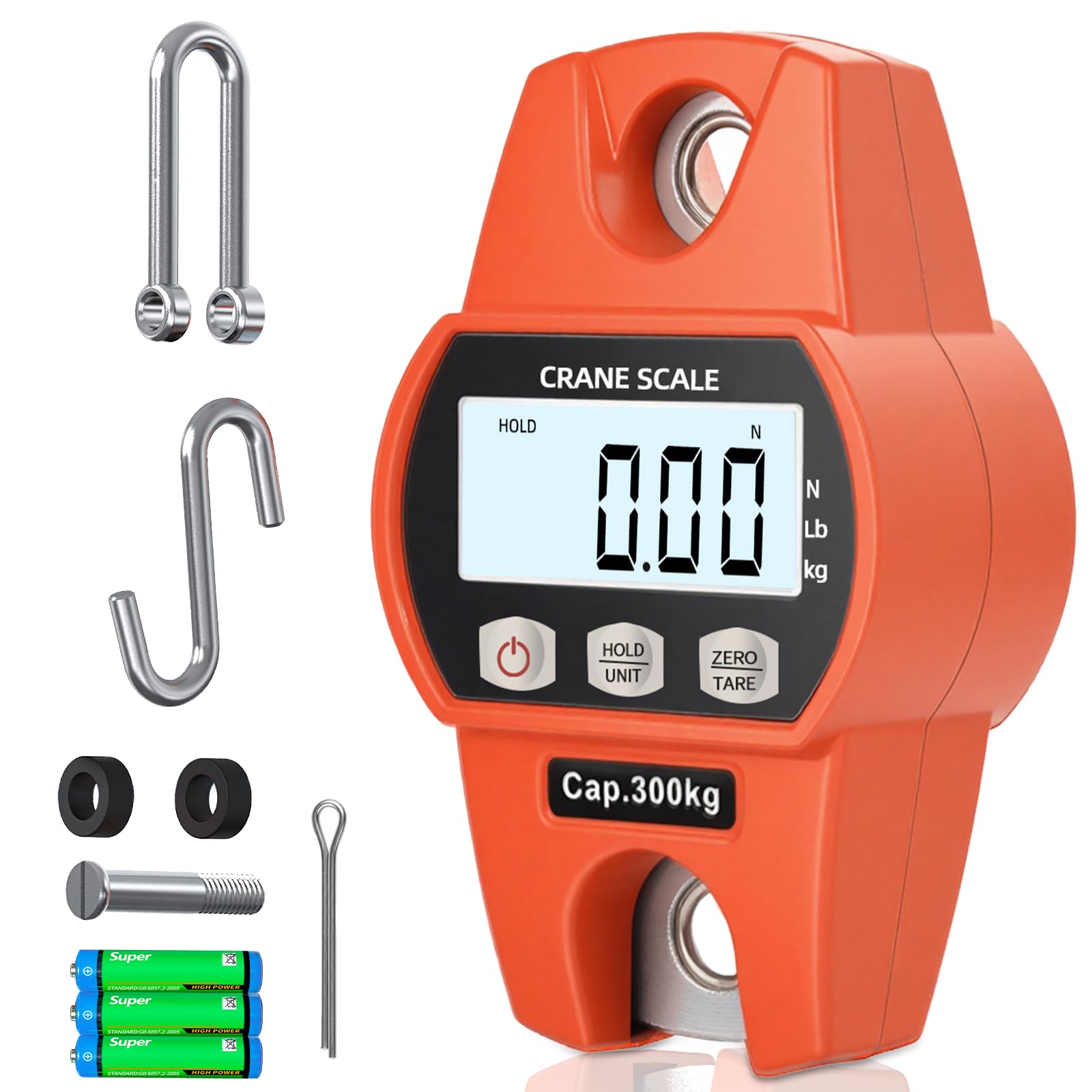 Hanging Scale - 660lb Fishing & Luggage Crane Scale -1