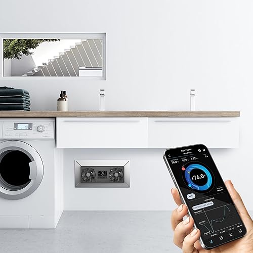 Miniatura 8 de AC Infinity AIRTITAN T8-N, ventilador de sótano Crawlspace, controlador de temperatura y humedad compatible con la aplicación WiFi, clasificación