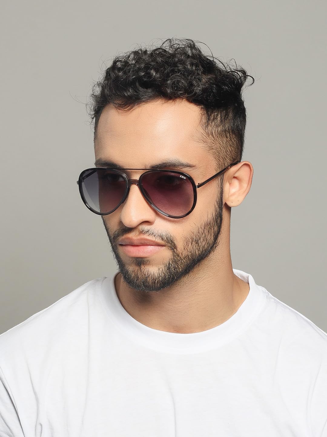 IDEE Gafas de sol 100 % con protección UV para hombre | Talla L | Forma- Cuadrada | Modelo- IDS2911C2SG