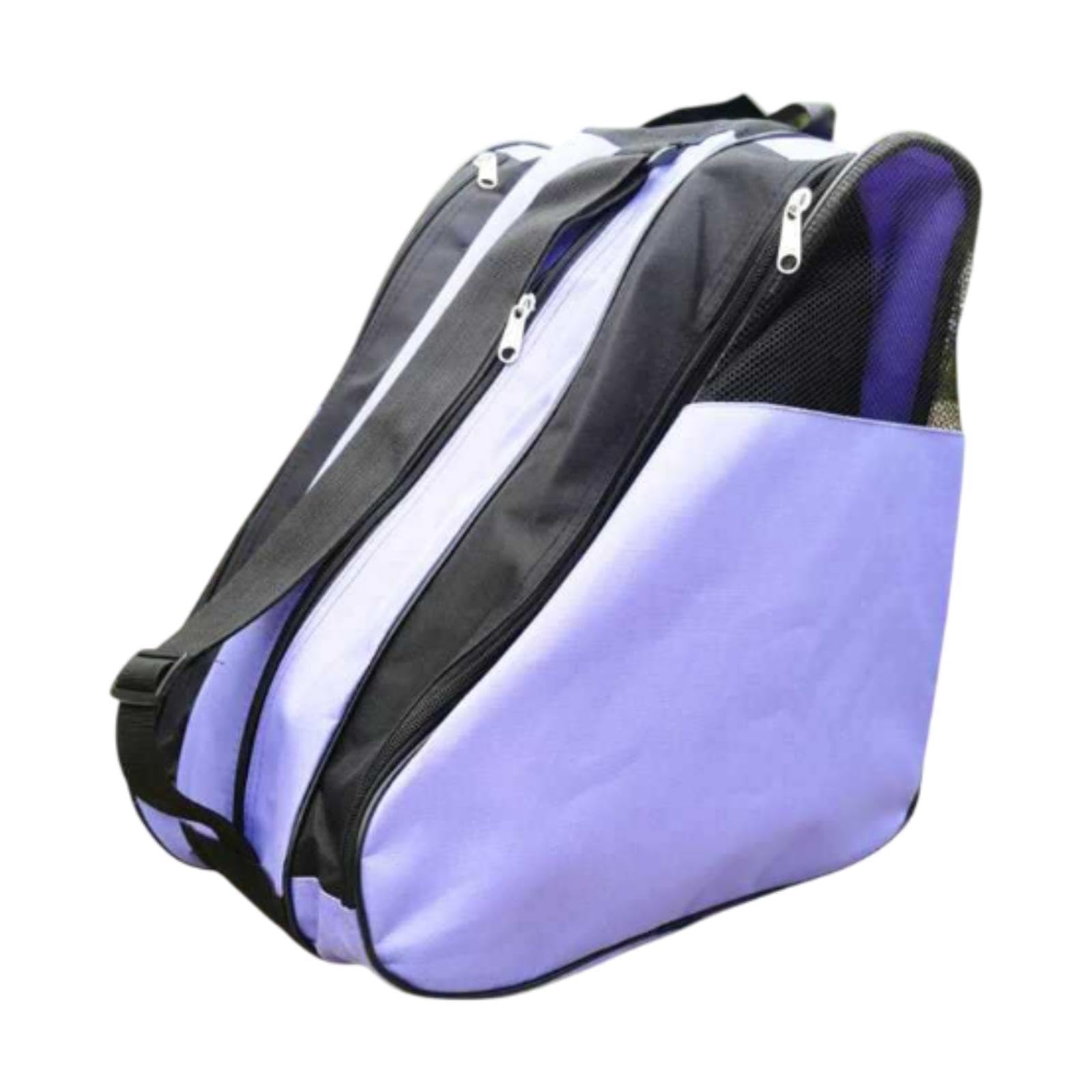 rockible Roller Skate Bag Carry Bag Oxford Cloth Breathable Shoe Storage Handbag for Skating Accessories Knee Pads Kids and Adults, purple