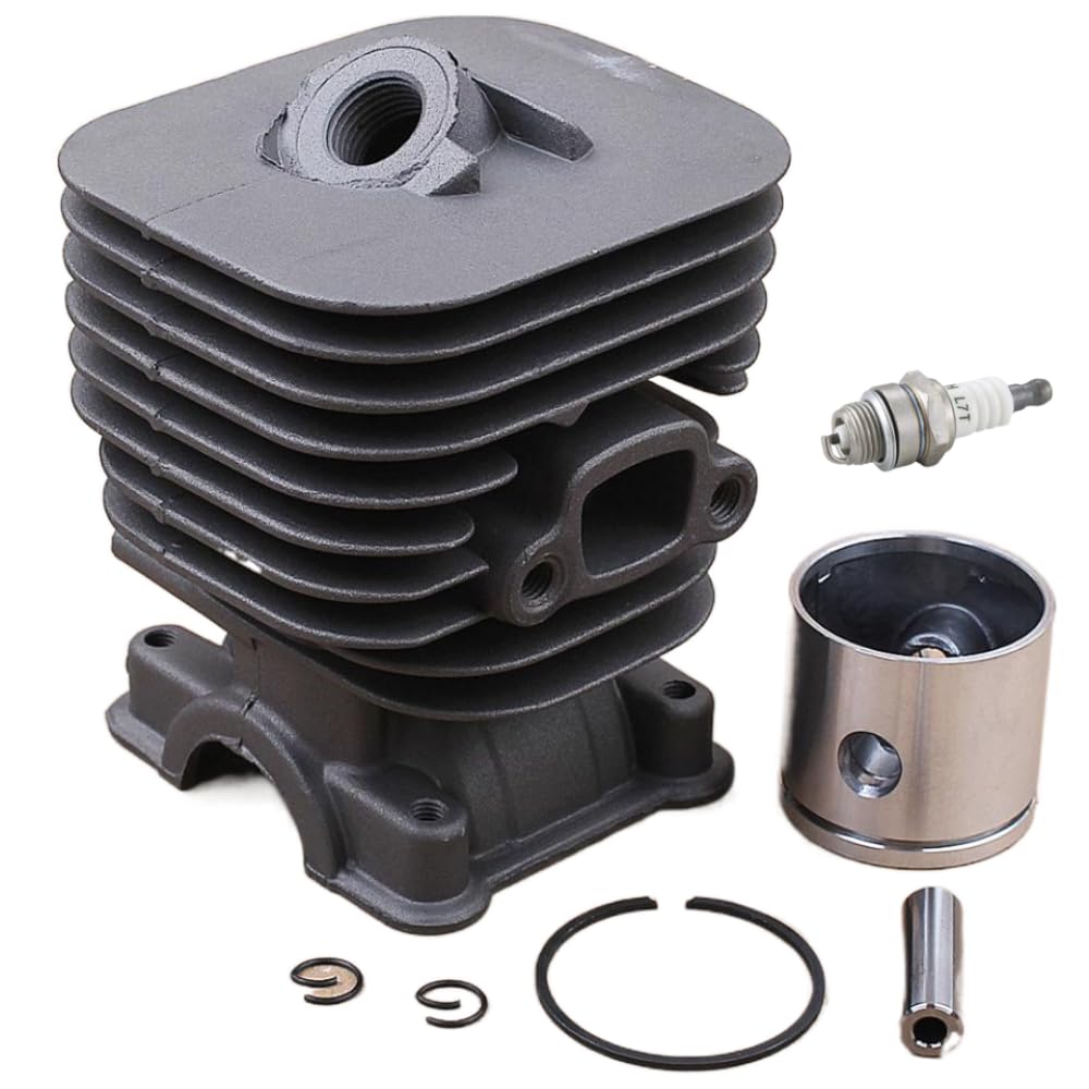 de segmento de pistón con un espacio de 35 mm compatible con 124L 125R Las piezas de reemplazo se adaptan a la cortacésped del césped