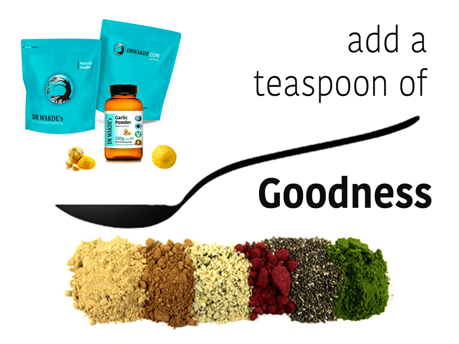 DR WAKDE'S Knoblauchpulver - 1 kg (2.2lb) | Rein, Raw & Getrocknetes Pulver | Ayurveda-Kräuter | Vegan | Nichts hinzugefügt, nichts entfernt | Am selben Tag Versand
