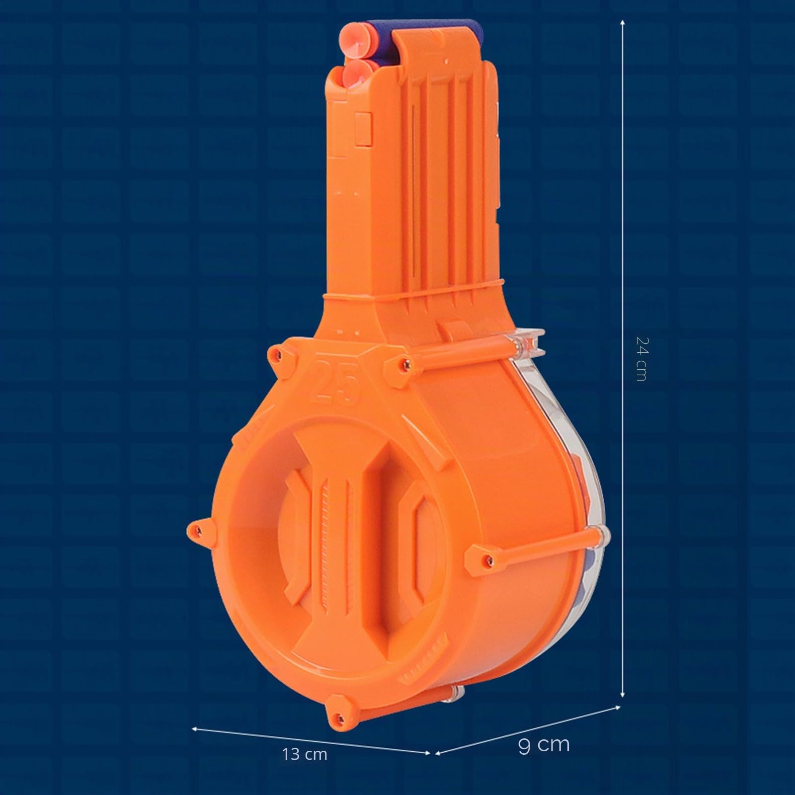 Clip Magazine per Nerf N Strike, 25-Darts Frecce Clip Magazine, Ricarica rapida Freccette Clip Magazine per Nerf N Streik Elite Series