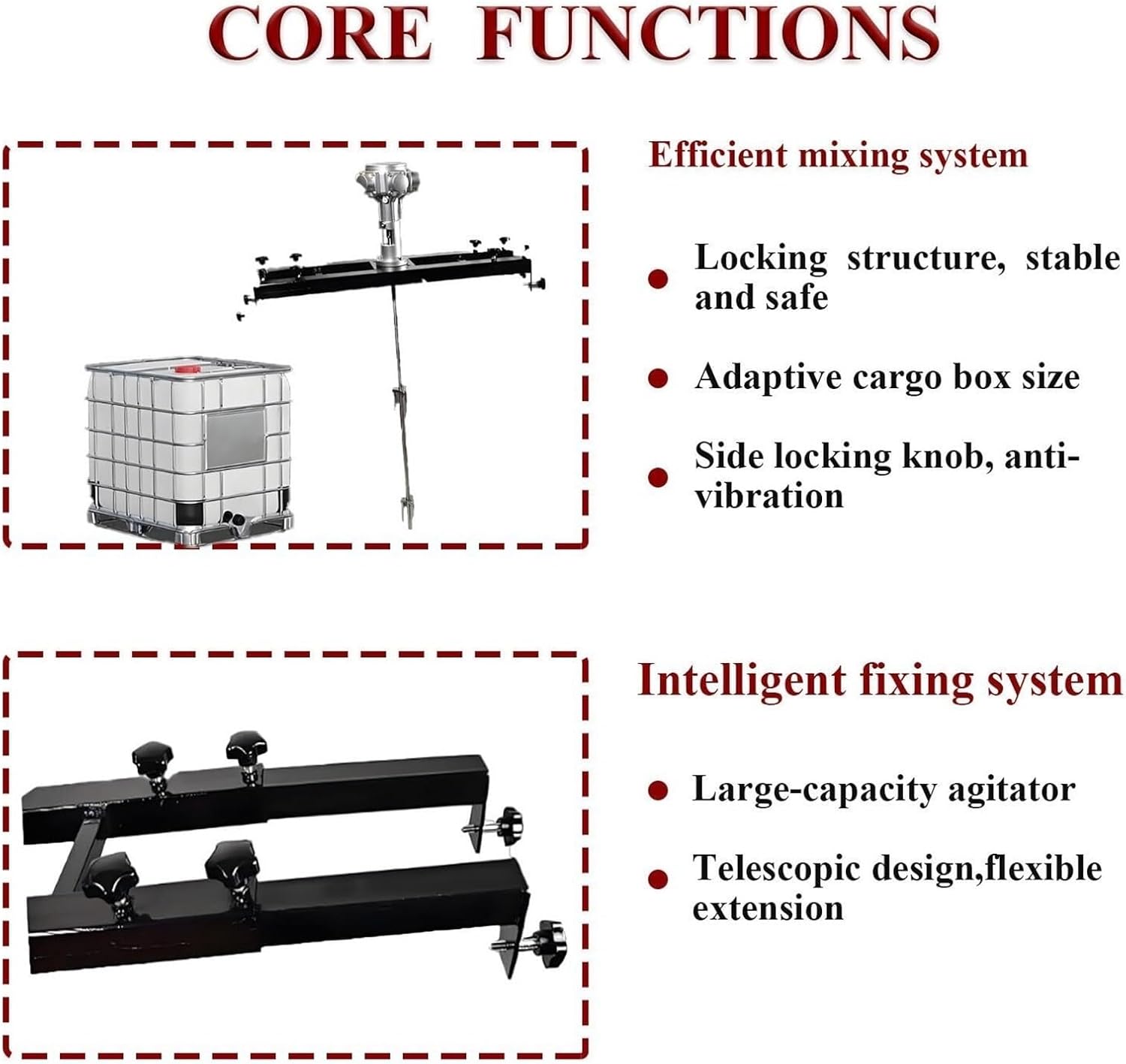 WTRYRN Barrel Pneumatic Stirrer, Air Stirrer Paint Stirring Tool, IBC Pneumatic Stirrer, Can Meet Industrial Mixing Needs, Used for Mixing Paints, Coatings Smallfive-cylinder