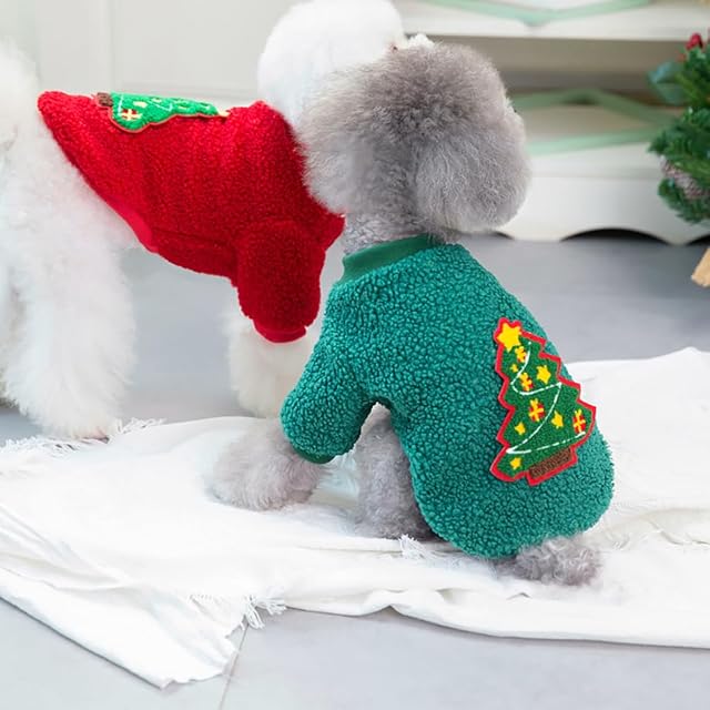 Foto 4 de 6 de Izefia Suéter de Perro Disfraz de Ropa de Navidad Regalo Lana de Vellón Pijamas Cálidos de Invierno Navidad…