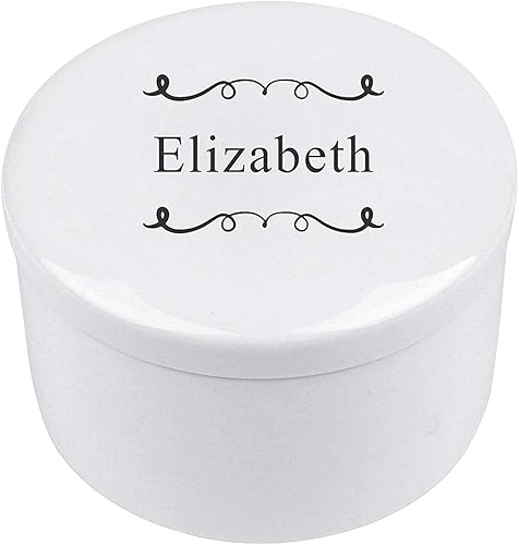 Miniatura 2 de kullder Caja de recuerdo de bautismo personalizada para confirmación de bautizo, primera comunión, caja de joyería personalizada de cerámica para