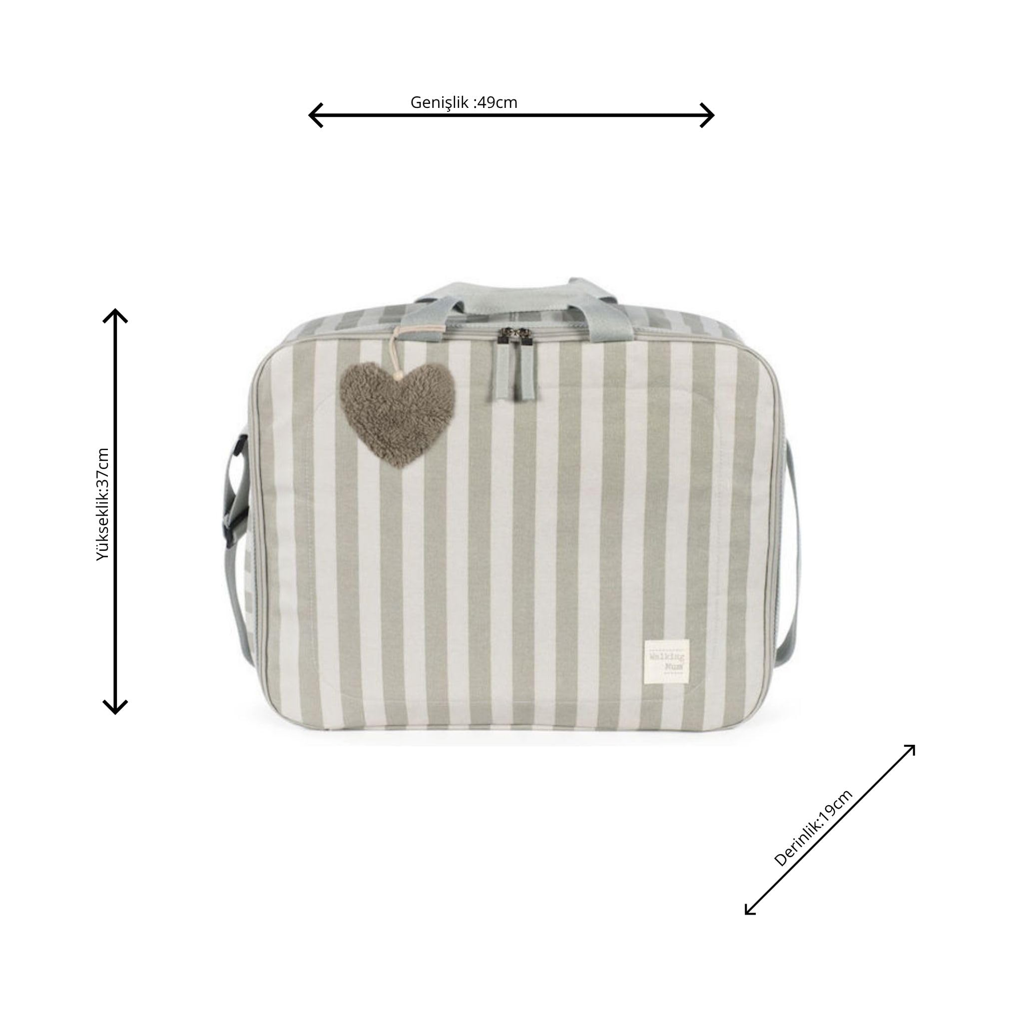 Maleta canastilla Sintra de Walking Mum (Verde Claro)