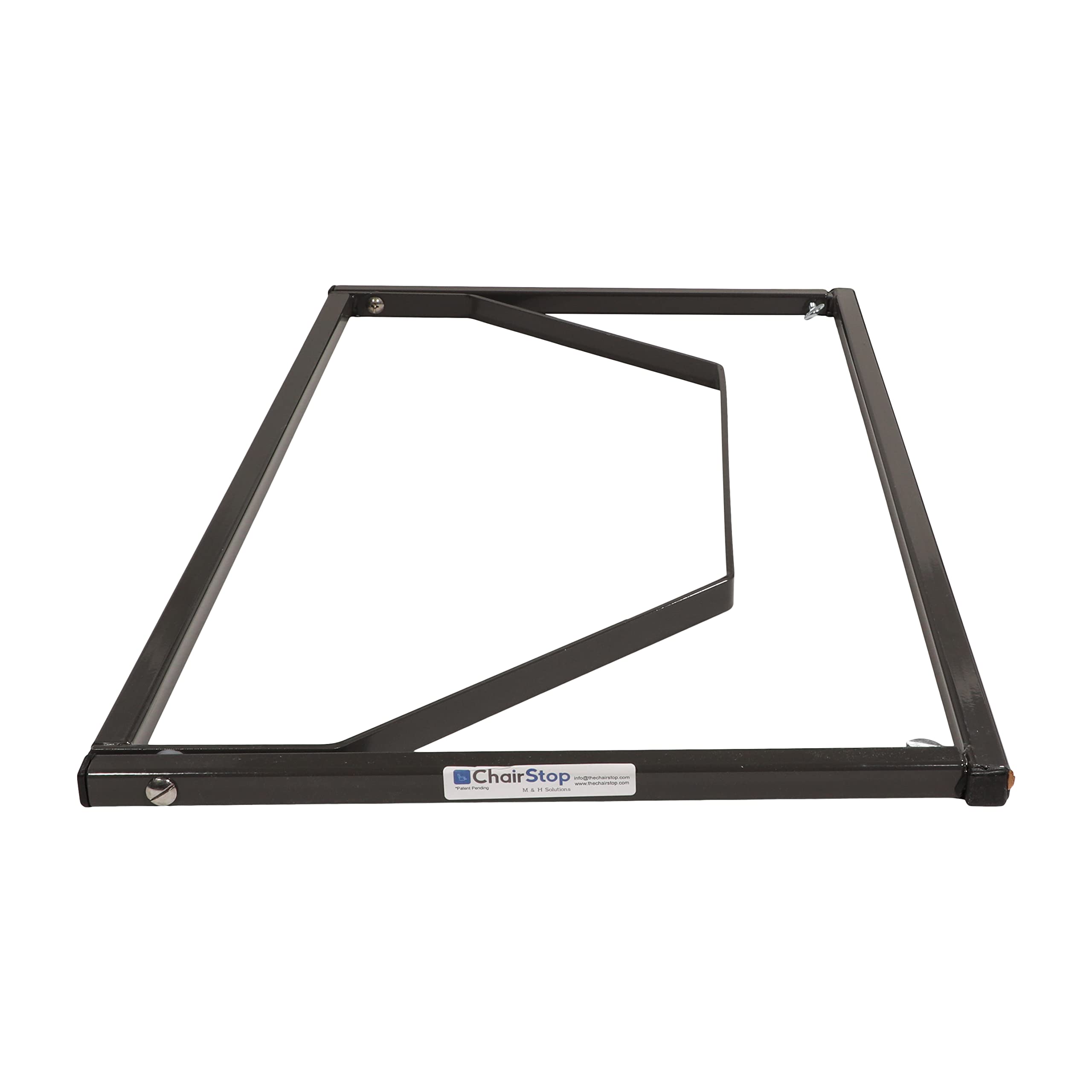 ChairStop - Adjustable Device to Keep Lift Chairs and Recliners from Inching Backwards - Stop Damaging Walls, Charcoal Grey