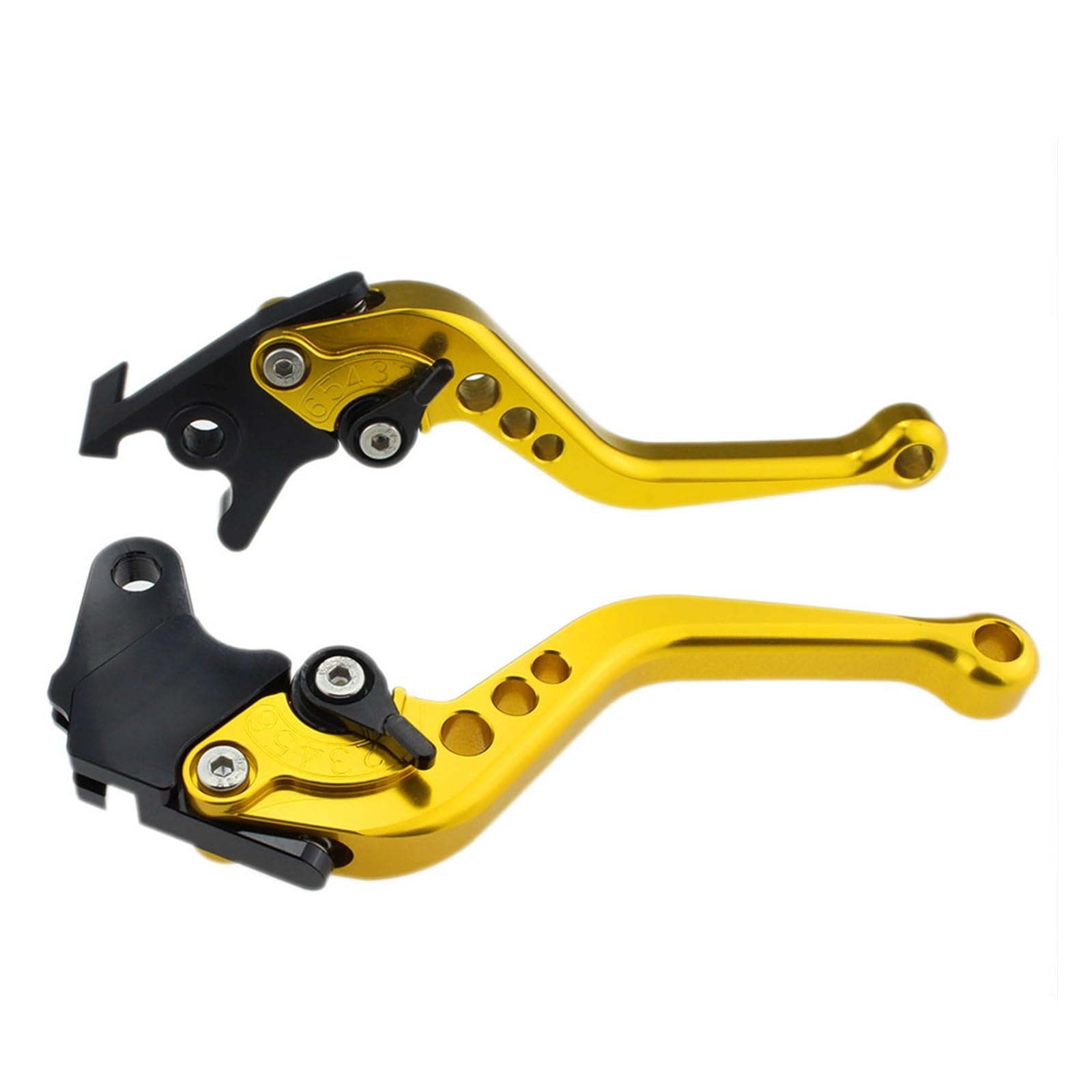 TINGYUS Motorbike Brake Lever for Kawasaki for Z900 for Z650 for Ninja 650R ER 6F 2017-2024 Aluminum Adjustable Racing Motorcycle Brake Clutch Lever(Golden Short)