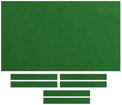 Billiard Table Felt 7ft/8ft/9ft Wood and 6pcs Strip Table Cloth Pad Billiard Cloth Club Hotel Bar Billiard Table, 9ft Green