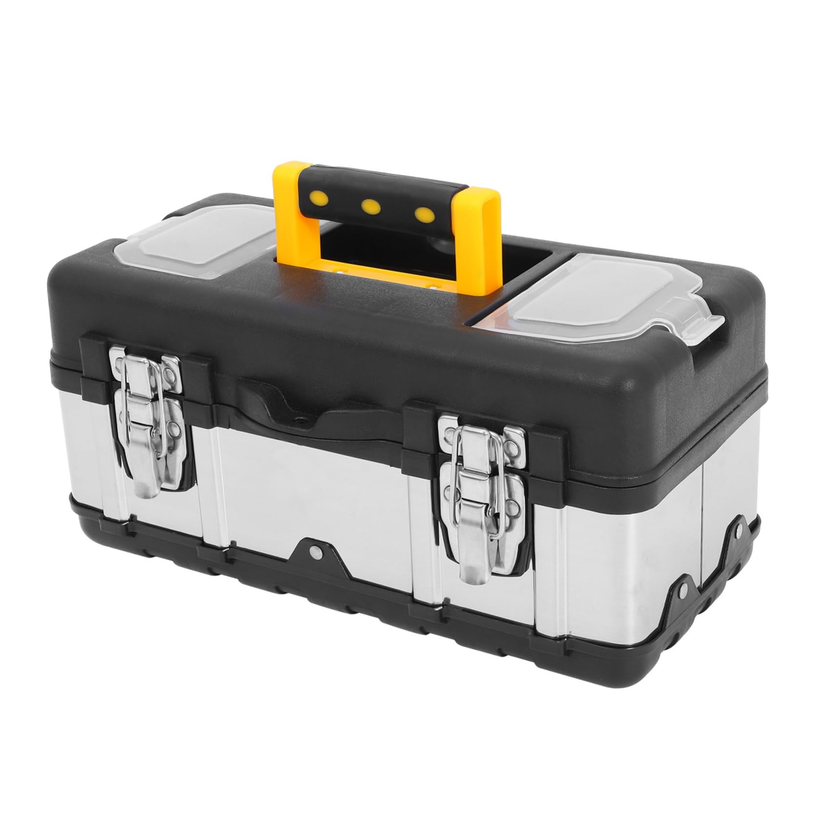 Cassetta portautensili portatile con serratura con bagaglio a mano in acciaio inox Toolbox Organizer per Caja De Herramientas