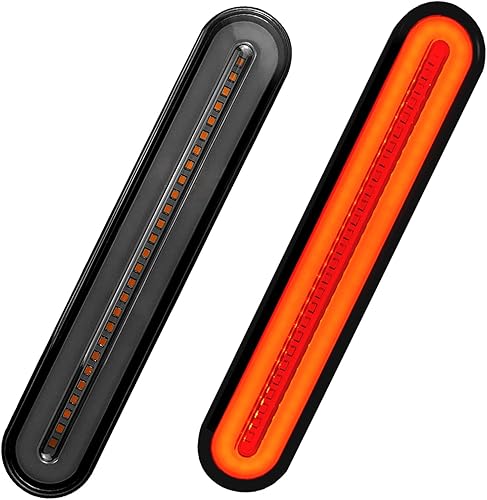 Kit de luces LED para guardabarros traseros duales, compatible con Harley Davidson Motorcycles Road King Glide, montaje vertical con tira de luz