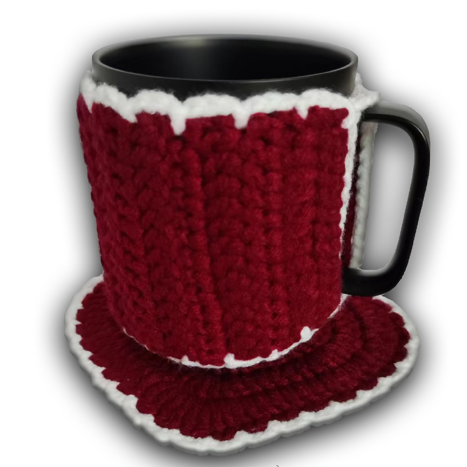 Dessous de verre cœur faits main pour pause café cosy au bureau et salon