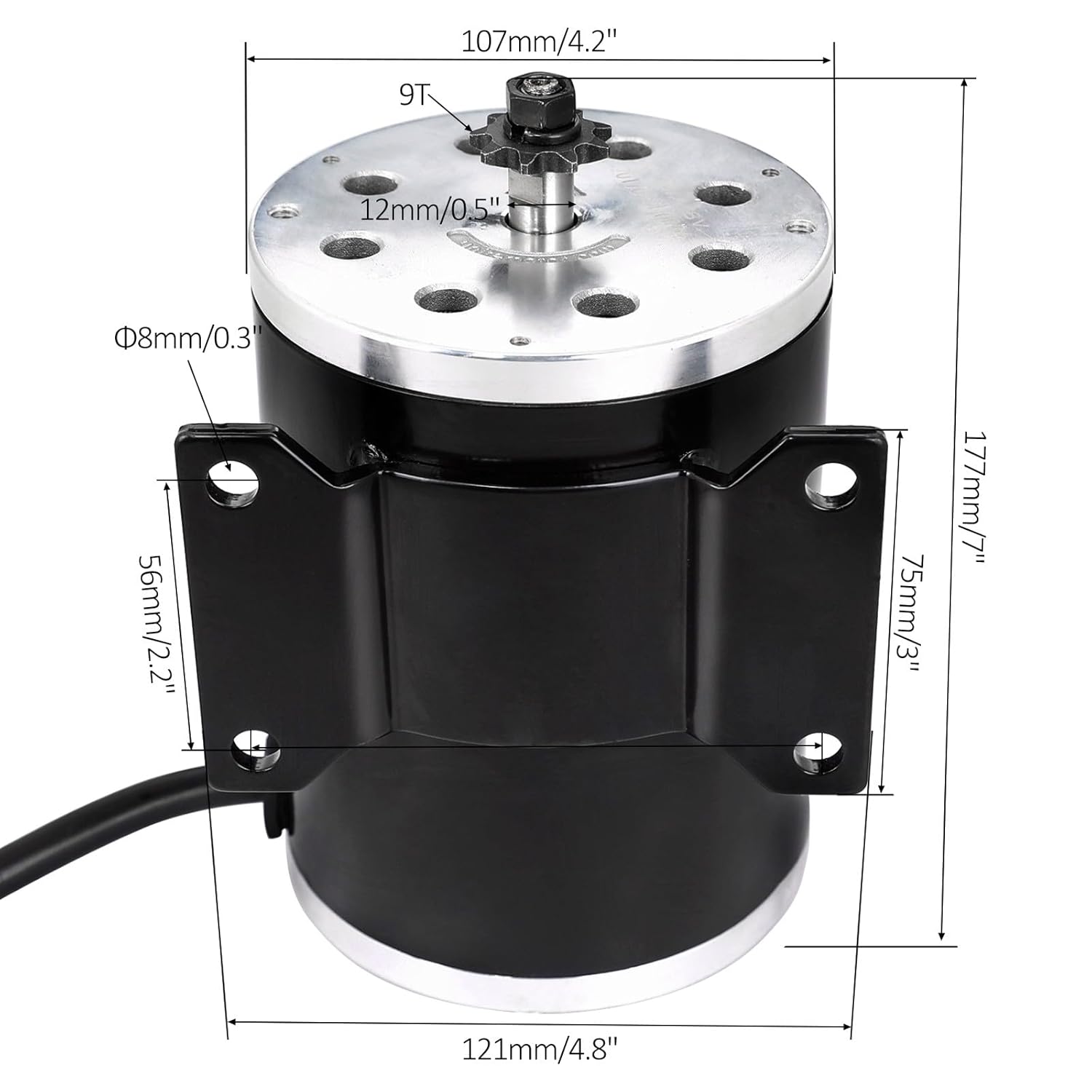 48V 1800W Electric Scooter Brushless BLDC Motor Unite Motor for Electric Scooter E-Bike Bicycle Motorcycle DIY Part Pit Dirt Bike Go Kart Golf Cart ATV 4 Wheelers Razor