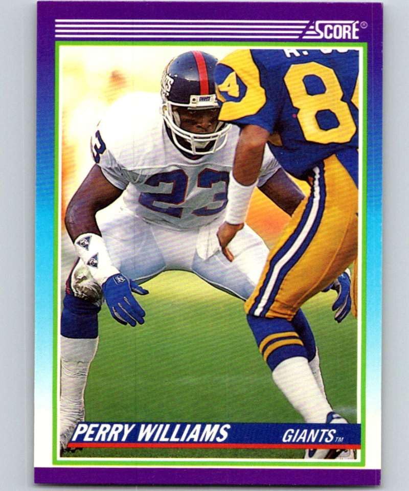 Amazon.com: 1990 Score Football #471 Perry Williams New York