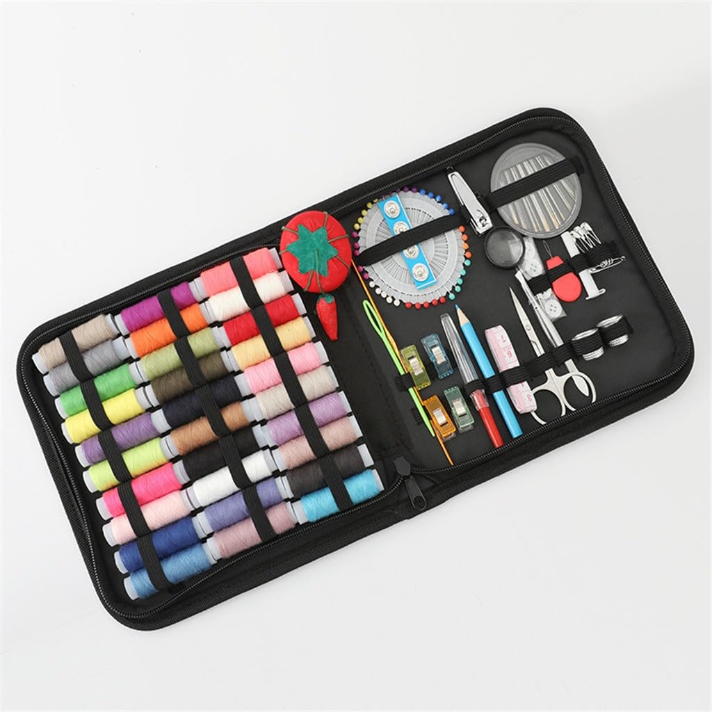 Juego de Caja de Costura para el hogar, Kit de Costura portátil Multifuncional, Caja de Almacenamiento para Coser a Mano, Kit de Costura