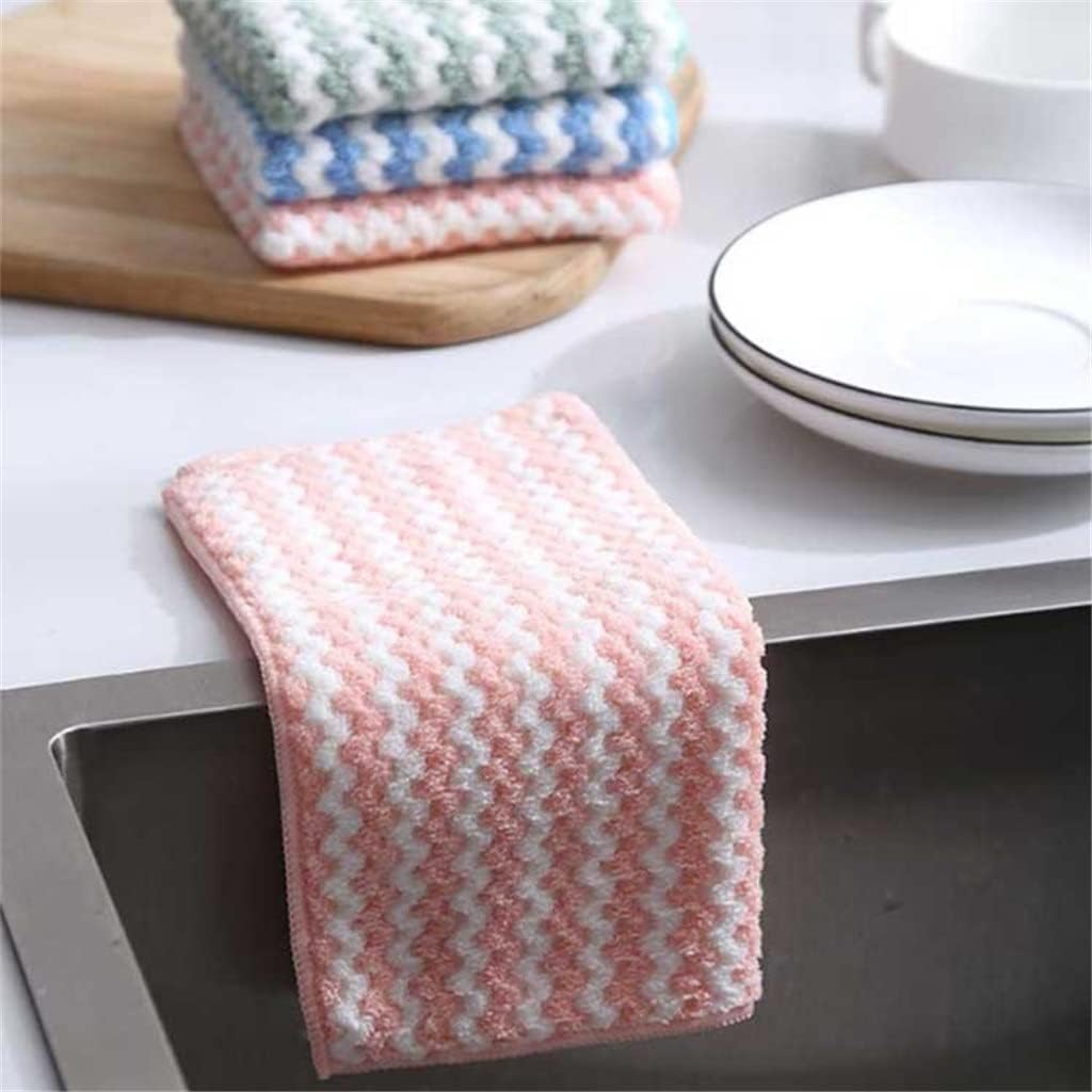 5pcs Kitchen Dishwashing Cloth Superfine Absorbent Cleaning for Lazy