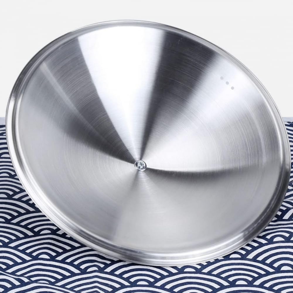 Glas Topf Topf Deckel Bratpfanne Deckel Edelstahl Topf Universal Pfannendeckel Topfdeckel Bratpfanne Deckel Abdeckung Universal Pfannen Topfdeckel Bratpfanne Deckel Silikon Kochutensilien-38 cm