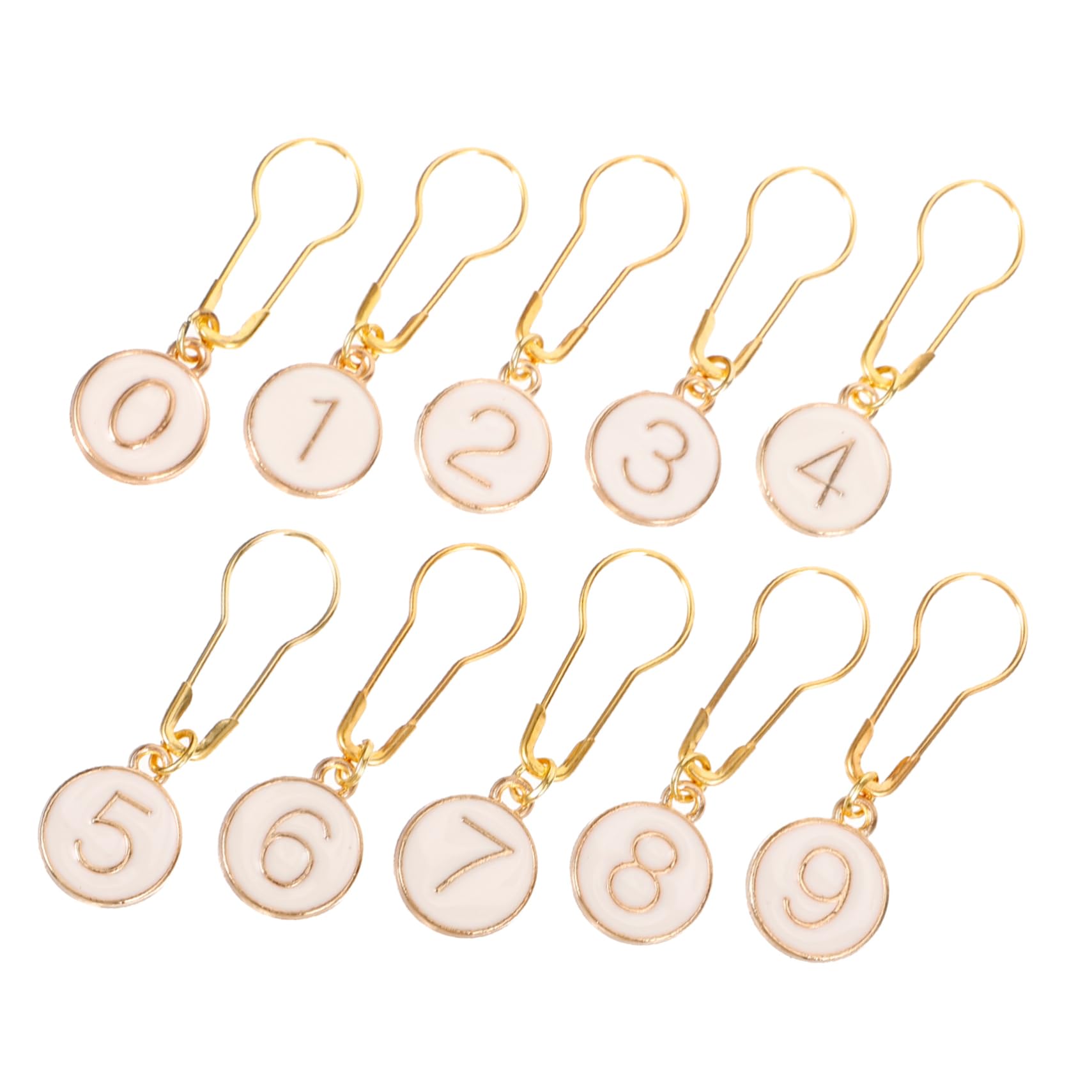 HOODANCOS 40piezas Marcadores Redondos De Zinc Para Tejer De Números Anillos De De Puntadas Para Tejer y Crochet Ligero y Duradero Para Artesanías y Manualidades