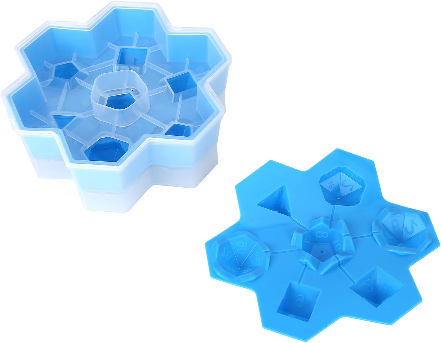 DIY Chocolate Mold, Reusable Dice Shape Ice Cubes Tray Mold for Chocolate for Ice Cream