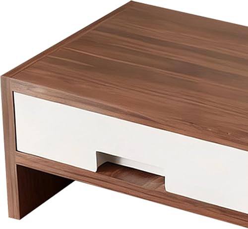 Miniatura 7 de Desk Monitor Stand Riser - Double Drawer Organizer, Ergonomic Desktop Shelf, Adjustable Storage Rack  Computer Screen Riser for Home Office Study