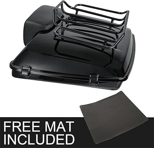 Miniatura 6 de TCT-MOTORPARTS Soporte para maletero de maquinilla de afeitar negro completo, soporte superior para Harley Tour Pak Trunk Touring Electra Glide Road
