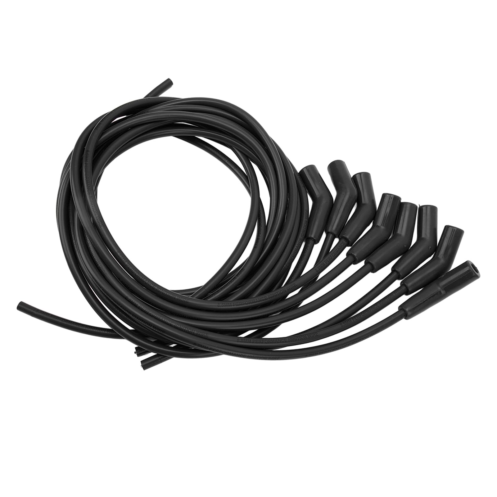 8.5mm Diameter 45° 135° Spark Plug Ignition Wire Set High Performance Suitable for 8 Cylinder Cars Classic Cars Rally Cars Race Cars (Red