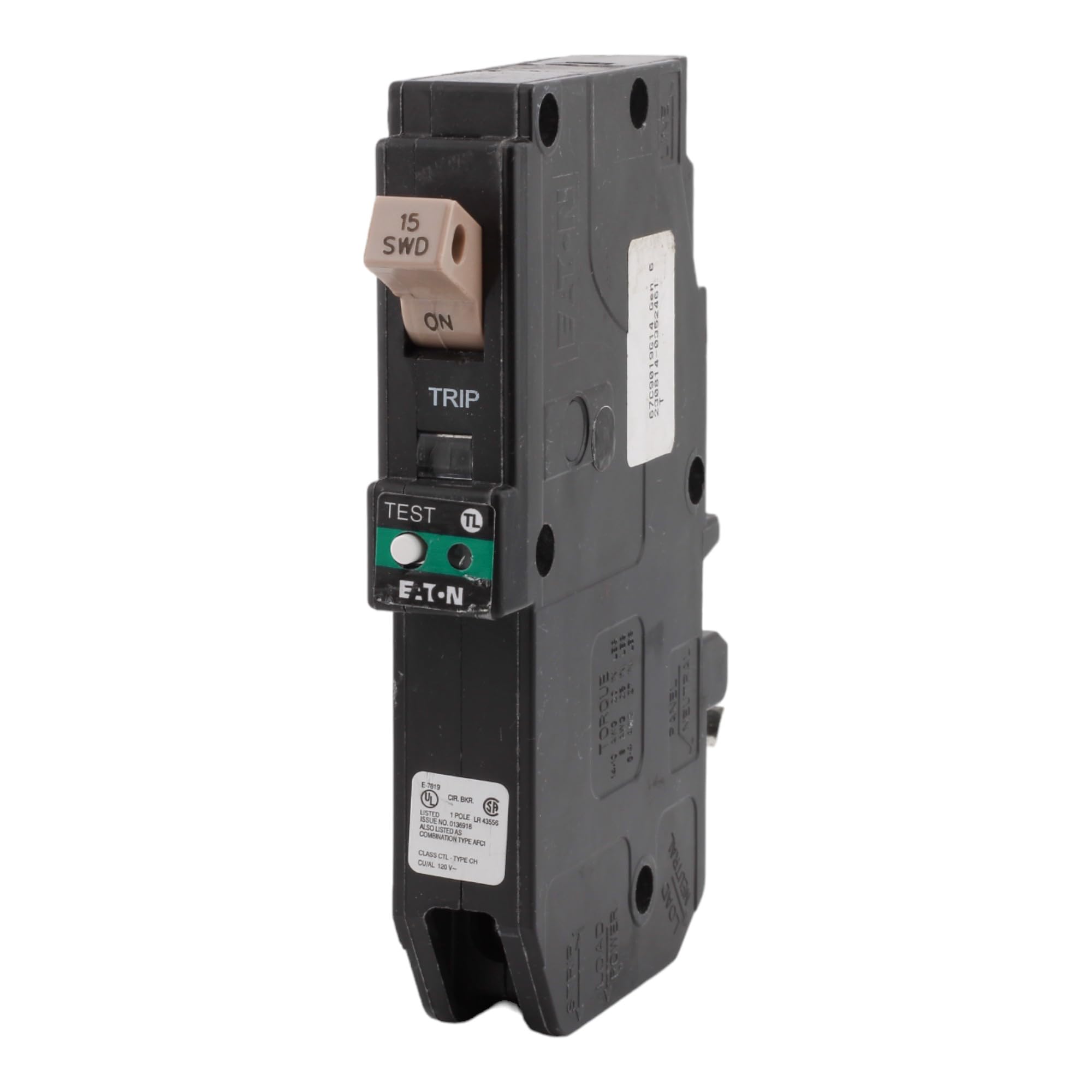 CUTLER-HAMMER CHFP115AF 15 Amp Single Pole Arc Fault (AFCI
