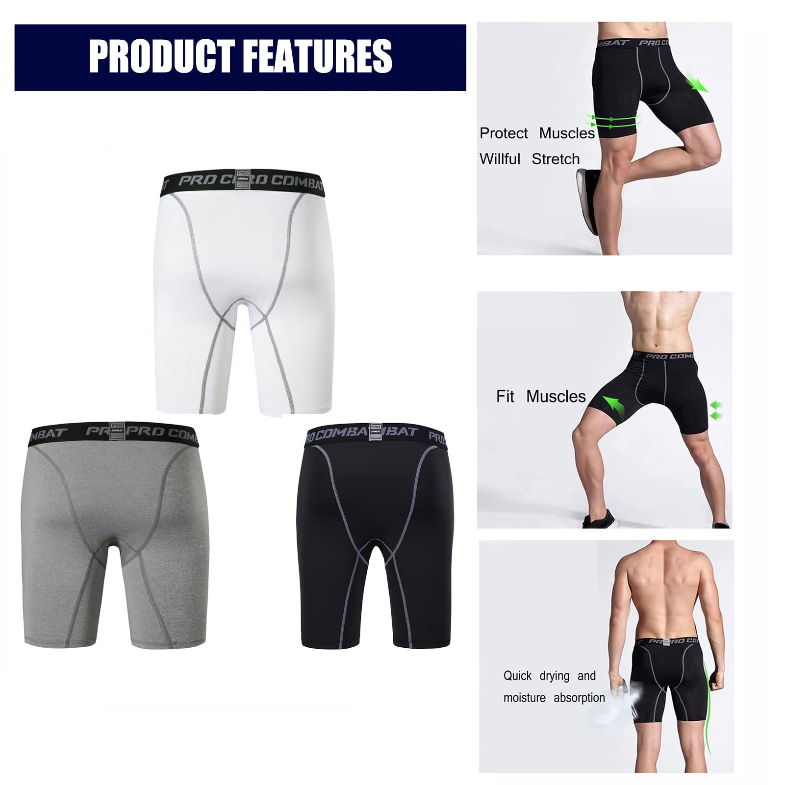 SHORTS DE COMPRESSON 2EN1 | Compresson shorts, Workout short, Nce shorts